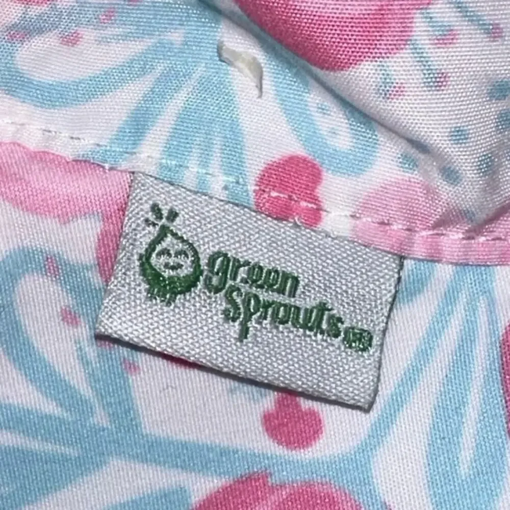 Green Sprouts Toddler Sun Hat 2T-4T UPF Protection‎ Wide Brim Tie Strap NWT